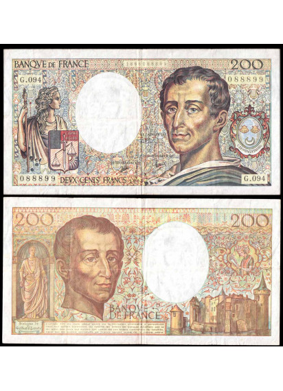 FRANCIA 200 Franchi 1990 CHARLES BARON DE MONTESQUIEU BB